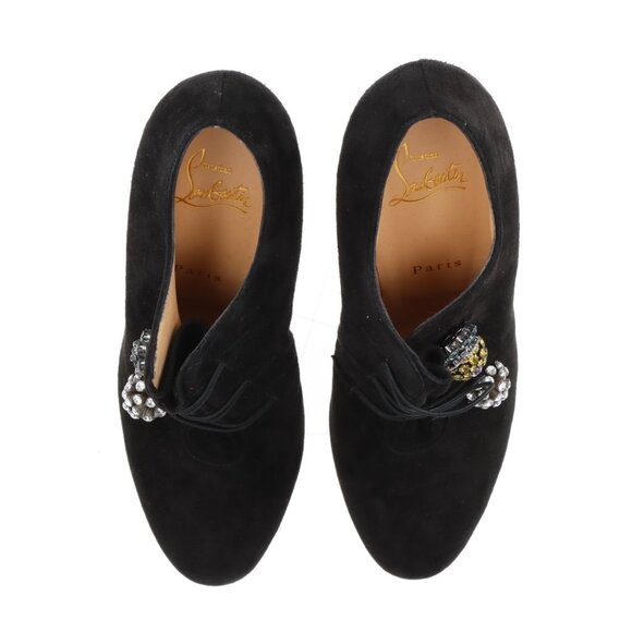 Christian Louboutin Suede Booties - Size 38 1/2 (US 8.5) - Picture 3 of 12